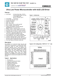 Datasheet EM6622 manufacturer EM Microelectronic