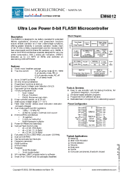 Datasheet EM6812F2TP24B manufacturer EM Microelectronic