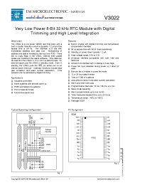 Datasheet V3022SO28A manufacturer EM Microelectronic