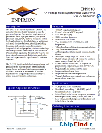 Datasheet EN5310DC-T manufacturer Enpirion