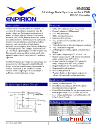 Datasheet EN5330DC-T manufacturer Enpirion