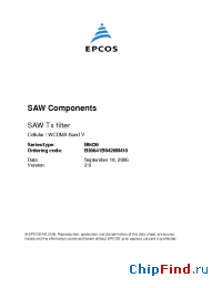 Datasheet B39841B9426M410 manufacturer EPCOS
