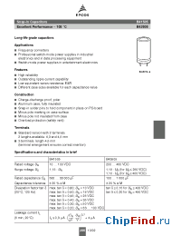 Datasheet B41505F5478M002 manufacturer EPCOS
