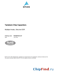 Datasheet B45396R1687K596 manufacturer EPCOS