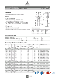 Datasheet B59750B0120A070 manufacturer EPCOS