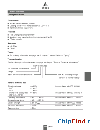 Datasheet B72214Q0131K101 manufacturer EPCOS