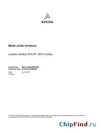 Datasheet B72527G3200K000 manufacturer EPCOS