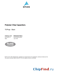 Datasheet B76010V1076M025 manufacturer EPCOS