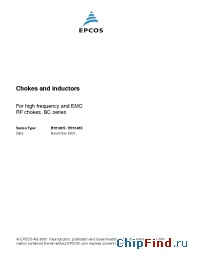 Datasheet B78108S1102K009 manufacturer EPCOS