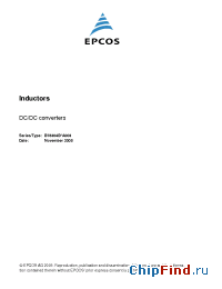 Datasheet B78304B1031A003 manufacturer EPCOS