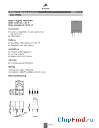 Datasheet B82720H0014A025 manufacturer EPCOS