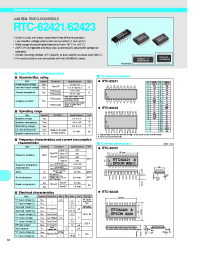 Datasheet RTC-62421 manufacturer EPSON