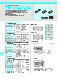 Datasheet RTC-72421 manufacturer EPSON