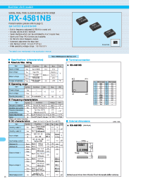 Datasheet RX-4581NB manufacturer EPSON