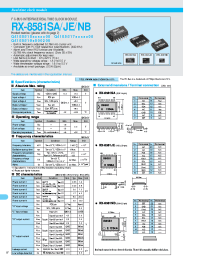 Datasheet RX-8581JE manufacturer EPSON