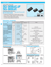 Datasheet SG-3030JC manufacturer EPSON
