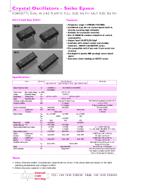 Datasheet SG-51P manufacturer EPSON