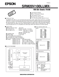 Datasheet SRM20V100LLMX7 manufacturer EPSON
