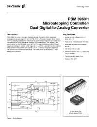 Datasheet PBM39601QNS manufacturer Ericsson