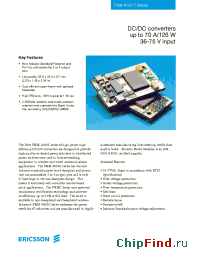 Datasheet PKM4000CR1A manufacturer Ericsson