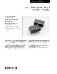 Datasheet PKV5000 manufacturer Ericsson