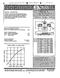 Datasheet 0912-7 manufacturer Неопределенные