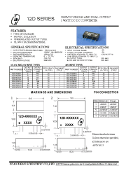Datasheet 12D-XXD05N2 manufacturer Неопределенные