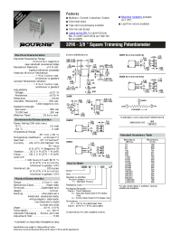 Datasheet 3296P-1-102ALF manufacturer Неопределенные