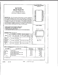 Datasheet 54LS170DM manufacturer Неопределенные