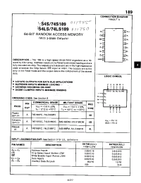 Datasheet 54LS189DM manufacturer Неопределенные