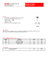 Datasheet 672-3866A manufacturer Неопределенные