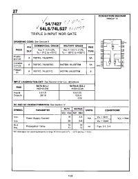 Datasheet 74LS27FC manufacturer Неопределенные