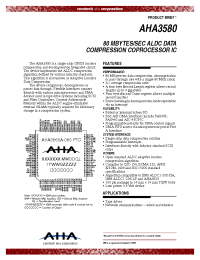 Datasheet AHA3580A-080PTC manufacturer Неопределенные