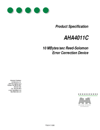 Datasheet AHA4011C manufacturer Неопределенные