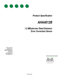 Datasheet AHA4012B-006PJI manufacturer Неопределенные