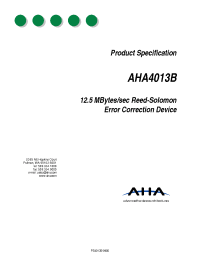 Datasheet AHA4013B-050PJC manufacturer Неопределенные
