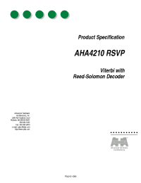 Datasheet AHA4210A-062PJC manufacturer Неопределенные