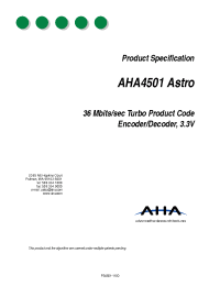 Datasheet AHA4501 manufacturer Неопределенные
