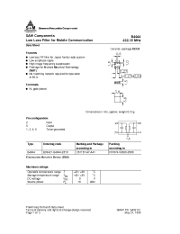 Datasheet B39421-B4044 manufacturer Неопределенные