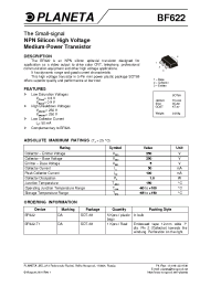 Datasheet BF622-T1 manufacturer Неопределенные