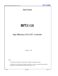 Datasheet BIT3105-SSO manufacturer Неопределенные