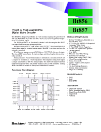 Datasheet BT856 manufacturer Неопределенные