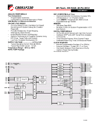 Datasheet C8051F23 manufacturer Неопределенные