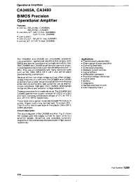 Datasheet CA3493 manufacturer Неопределенные