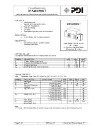 Datasheet D8740220GT manufacturer Неопределенные