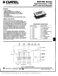 Datasheet DAC-HK12BMM manufacturer Неопределенные