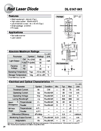 Datasheet DL-5147-041 manufacturer Неопределенные