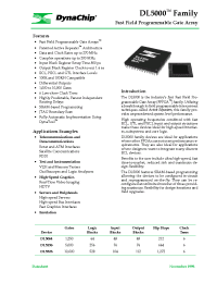 Datasheet DL5256PG208FC manufacturer Неопределенные