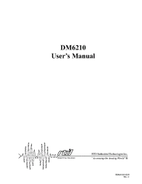 Datasheet DM6210 manufacturer Неопределенные