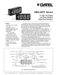 Datasheet DMS-30PC-3-RL manufacturer Неопределенные